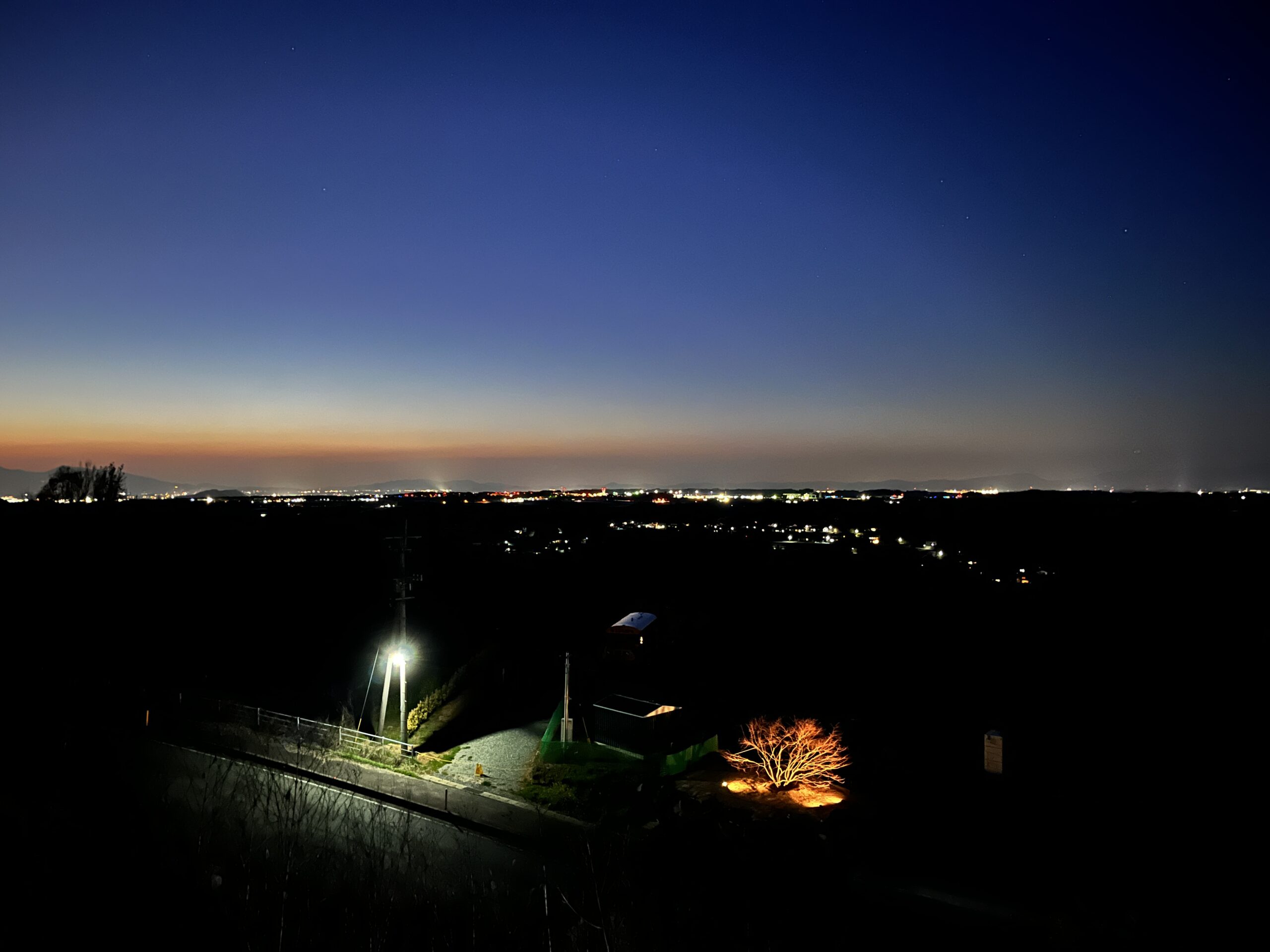 夕日が見える阿蘇貸切キャンプ場